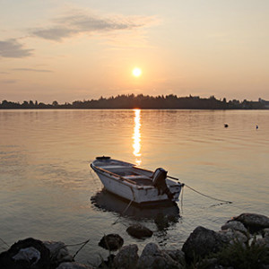 A standard compositional approach to a landscape can work very effectively - as seen here with the rule of thirds for this scene - but you should look for other options to test yourself.